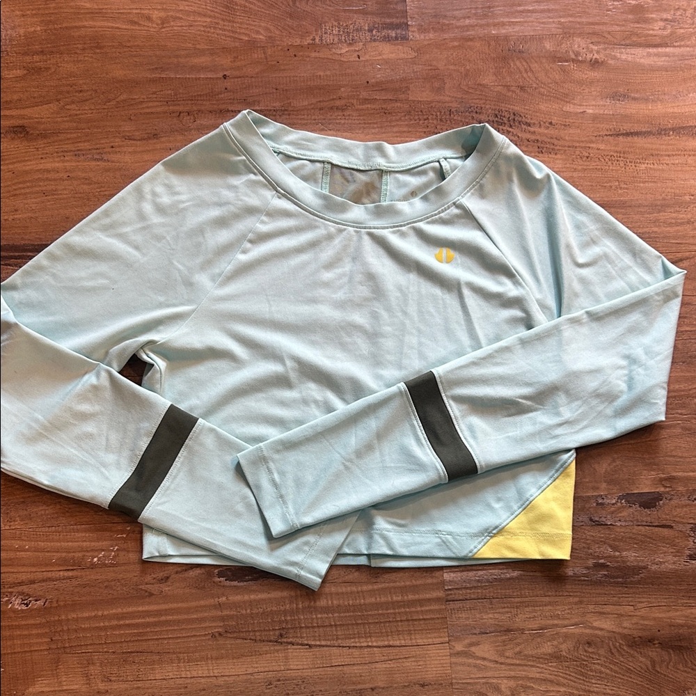 Athletic Long Sleeve Crop Top